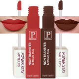 PERPAA Powerstay Liquid Matte Lipstick Combo pack of 2 Smudge proof & Waterproof Long lasting Stay, 5 ml Each