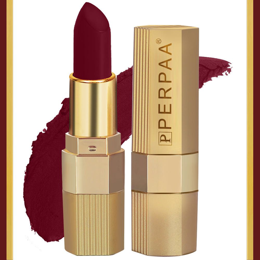 PERPAA® Xpression Matte Lipstick Waterproof Enriched with Vitamin E One Stroke Application