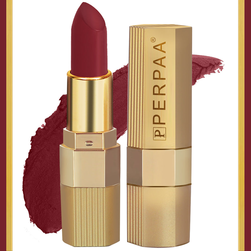 PERPAA® Xpression Matte Lipstick Waterproof Enriched with Vitamin E One Stroke Application