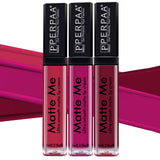 PERPAA® Matte Me Ultimate Combo of 3 Shades Long Lasting Liquid Lipstick Bright Matte color Smudge proof & Waterproof Formula 5ml Each (Copy)