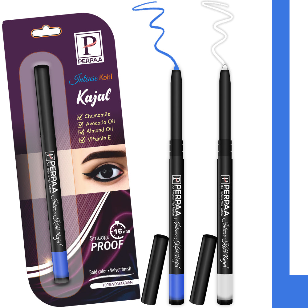 PERPAA Kajal Pack of 2 - Dual Color Long-Lasting Eye Kajal Combo