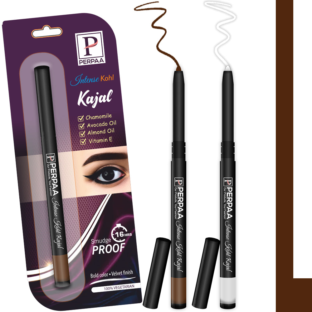 PERPAA Kajal Pack of 2 - Dual Color Long-Lasting Eye Kajal Combo