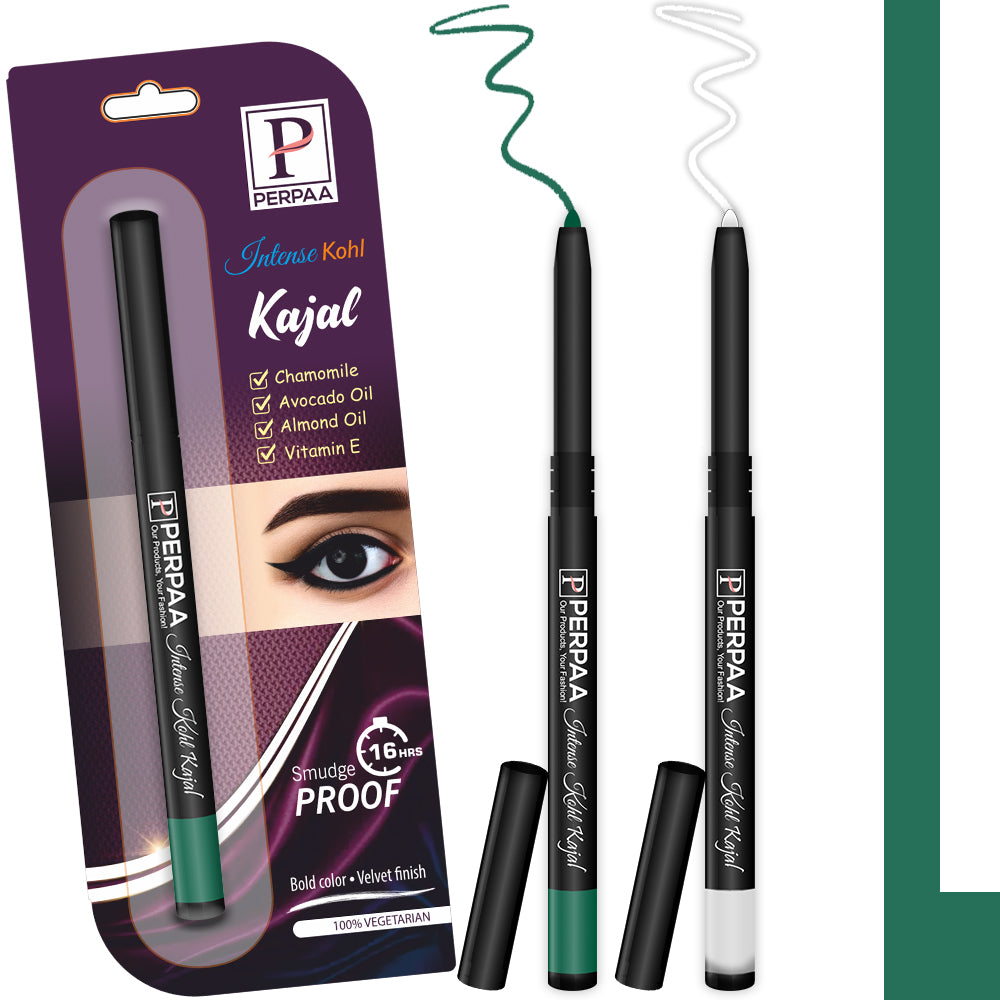 PERPAA Kajal Pack of 2 - Dual Color Long-Lasting Eye Kajal Combo