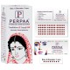 PERPAA Premium Velvet Sticker Kumkum Bindi Box of 15 Flaps - Pottu for Women,Ladies, Girls (Size6, Diameter 5mm, Dark Maroon)