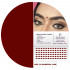 PERPAA Premium Velvet Sticker Kumkum Bindi Box of 15 Flaps - Pottu for Women,Ladies, Girls (Size7.5, Diameter 3mm, Dark Maroon)