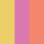 Lime Yellow, Rose Pink, Peach 