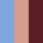 Ice Blue, Maroon, Shimmer Paech 