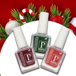 PERPAA colorich Vegan nail polish Quick Dry & Glossy finish| Nail art kit for women 10 ml each combo pack of 3 (Maroon, Bold red, Green)