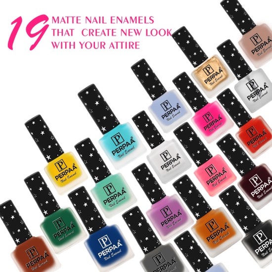 PERPAA Super Matte nail polish Quick Dry Christmas combo | Nail art kit for women 7 ml each combo pack of 3 (Red, Green, White)