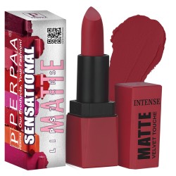 PERPAA® Sensational Matte Lipstick Highly Pigmented with Vitamin E Creamy Matte Lipstick Long Lasting 3.5gm (Rocking Red)