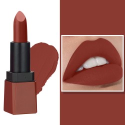 PERPAA® Sensational Matte Lipstick Highly Pigmented with Vitamin E Creamy Matte Lipstick Long Lasting 3.5gm (Brown Sugur)