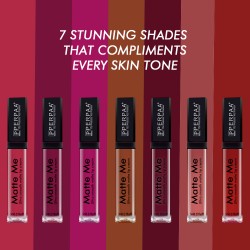 PERPAA® One Stroke Matte Me Liquid Lipstick Pack of 3 (5 ml Each)