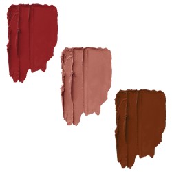 PERPAA® One Stroke Matte Me Liquid Lipstick Pack of 3 (5 ml Each) Brown wood ,Peach Nude ,Bright Red
