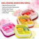 PERPAA® Nail Polish Remover Cotton Pads , Wet Wipes Pack of 2 Strawberry , Lemon