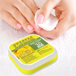 PERPAA® Nail Polish Remover Cotton Pads , Wet Wipes (Lemon Rush, Pack of 1)