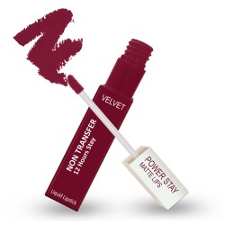 PERPAA® Power Stay Liquid Matte Lipstick - Waterproof (upto 12 hrs Stay) Cherry Red