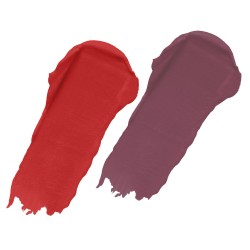PERPAA® Power Stay Liquid Matte Lipstick - Waterproof Combo of 2 (Upto12 Hrs Stay) Flirty Red, Timeless Mauve