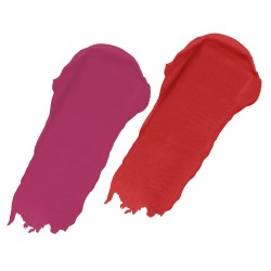 PERPAA® Power Stay Liquid Matte Lipstick - Waterproof Combo of 2 (Upto12 Hrs Stay) Pink Prom , Flirty Red