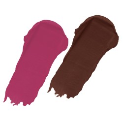 PERPAA® Power Stay Liquid Matte Lipstick - Waterproof Combo of 2 (Upto12 Hrs Stay) Pink Prom, Bon Bon Brown