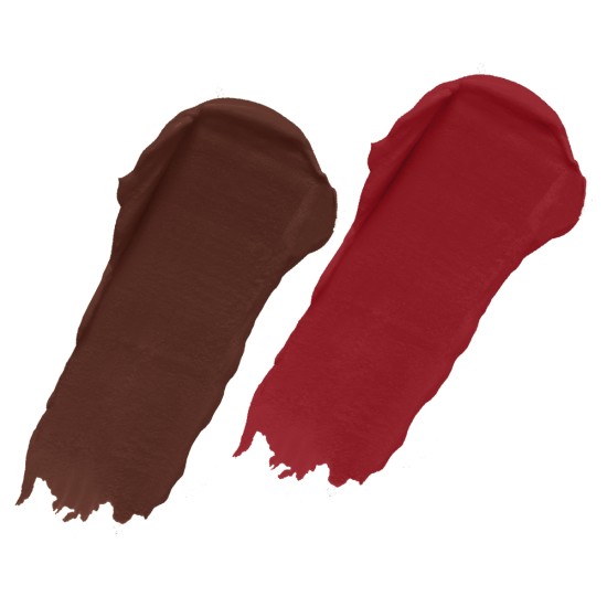 PERPAA® Power Stay Liquid Matte Lipstick - Waterproof Combo of 2 (Upto12 Hrs Stay) Bon Bon Brown , Apple Red
