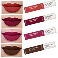 PERPAA® Power Stay Liquid Matte Lipstick - Waterproof Combo of 4 (Upto12 Hrs Stay)Flirty Red, Cherry Red ,Pink Prom ,Bon Bon Brown