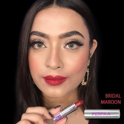 PERPAA® Push, Pop & Play , Long Lasting, Moisturizing Matte Lipstick Lip Color Enrich with Vitamin E - Non-Drying, Creamy Matte Bullet Lipstick (Pack of 3, Bridal Maroon, Natrual Pink, Innocent Nude)