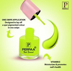 PERPAA® Quick-Drying Long-Lasting Gel Based Glossy Nail Polish  Neon