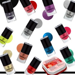 PERPAA® Premium Gel Based Nail Polish Set of 12 Pcs 5ml each x 12 Pcs, MultiColor Combo with FREE NAIL WIPES (Multicolor Combo no.45)