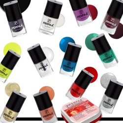 PERPAA® Premium Gel Based Nail Polish Set of 12 Pcs 5ml each x 12 Pcs, MultiColor Combo with FREE NAIL WIPES (Multicolor Combo no.48)