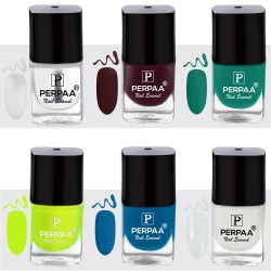 PERPAA® Trendy Quick-drying, Long-Lasting Gel Based Nail Polish Combo of 6 (5 ml Each)