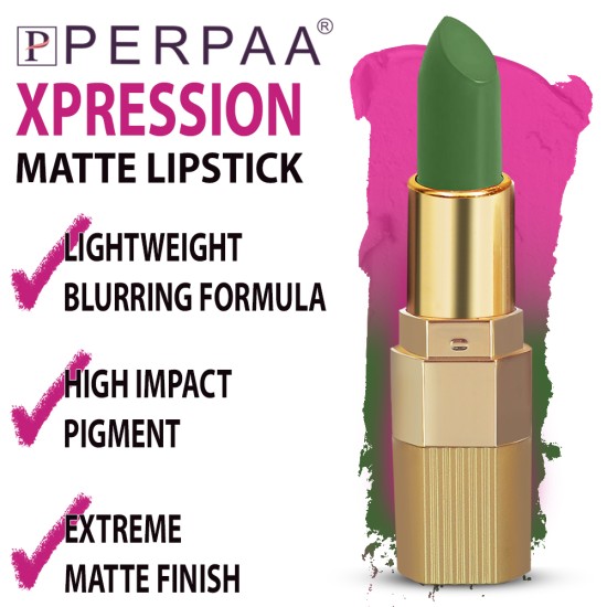 PERPAA® Xpression Matte Lipstick - Waterproof (5-8 Hrs Stay) Natural Pink