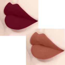PERPAA® Xpression Sensational Creamy Matte Lipstick Weightless 2 Piece (5-8 Hrs Stay) Innocent Nude, Bold Maroon