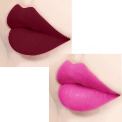 PERPAA® Xpression Sensational Creamy Matte Lipstick Weightless 2 Piece (5-8 Hrs Stay) Bold Maroon ,Natural Pink